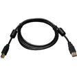 Eaton Tripp Lite Series USB 2.0 A to B Cable with Ferrite Chokes (M/M), 6 ft. (1.83 m) — U023-006