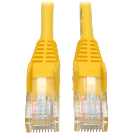 Eaton Tripp Lite Series Cat5e 350 MHz Snagless Molded (UTP) Ethernet Cable (RJ45 M/M), PoE - Yellow, 3 ft. (0.91 m) — N001-003-YW