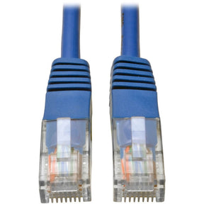 Eaton Tripp Lite Series Cat5e 350 MHz Molded (UTP) Ethernet Cable (RJ45 M/M), PoE - Blue, 6 ft. (1.83 m) — N002-006-BL