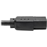 Eaton Tripp Lite Series Desktop Computer AC Power Cable, NEMA 5-15P to C13 - 10A, 125V, 18 AWG, 4 ft. (1.22 m), Black — P006-004