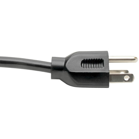 Eaton Tripp Lite Series Computer Power Cord, NEMA 5-15P to Left-Angle C13 - 10A, 125V, 18 AWG, 6 ft. (1.83 m), Black — P006-006-13LA