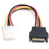 C2G 7.5in 15-pin Serial ATA Male to LP4 Female Power Cable — 10149
