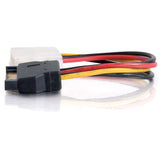 C2G 7.5in 15-pin Serial ATA Male to LP4 Female Power Cable — 10149