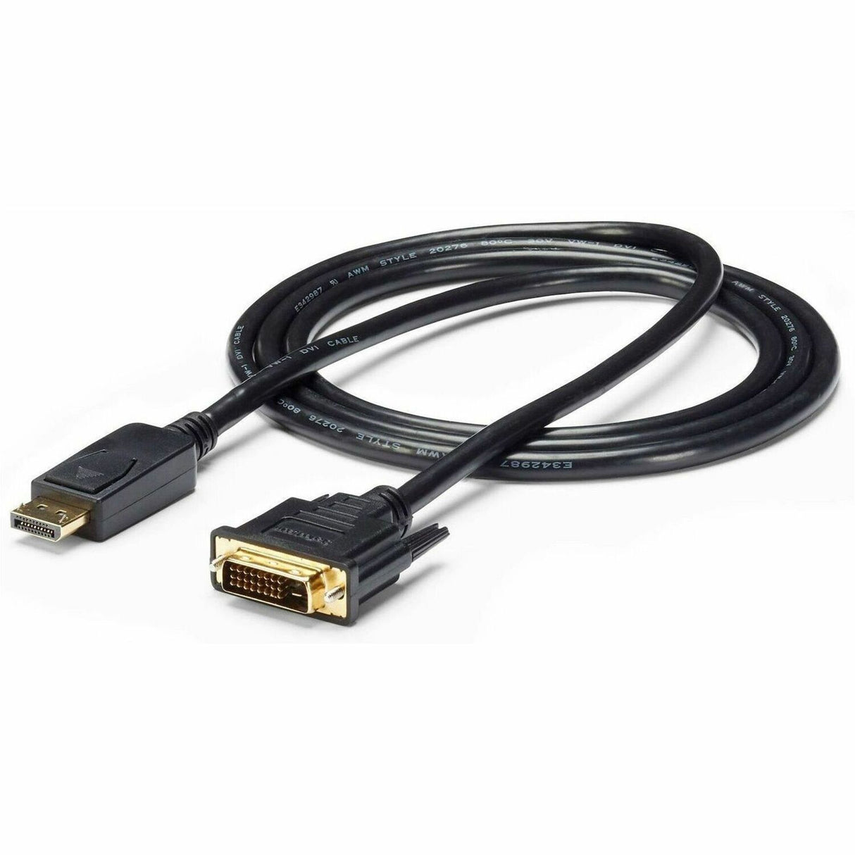 StarTech.com 6ft (1.8m) DisplayPort to DVI Cable, DisplayPort to DVI Adapter Cable, DP to DVI-D Converter, Replacement for DP2DVIMM6 — DP2DVI2MM6