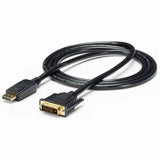 StarTech.com 6ft (1.8m) DisplayPort to DVI Cable, DisplayPort to DVI Adapter Cable, DP to DVI-D Converter, Replacement for DP2DVIMM6 — DP2DVI2MM6