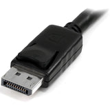 StarTech.com 3ft (1m) Panel Mount DisplayPort Cable, 4K x 2K Video, DisplayPort 1.2 Extension Cable Male to Female, DP Extender Cord — DPPNLFM3PW