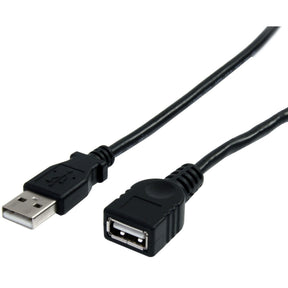 StarTech.com 10 ft Black USB 2.0 Extension Cable A to A - M/F — USBEXTAA10BK