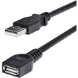 StarTech.com 6 ft Black USB 2.0 Extension Cable A to A - M/F — USBEXTAA6BK