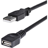 StarTech.com 6 ft Black USB 2.0 Extension Cable A to A - M/F — USBEXTAA6BK