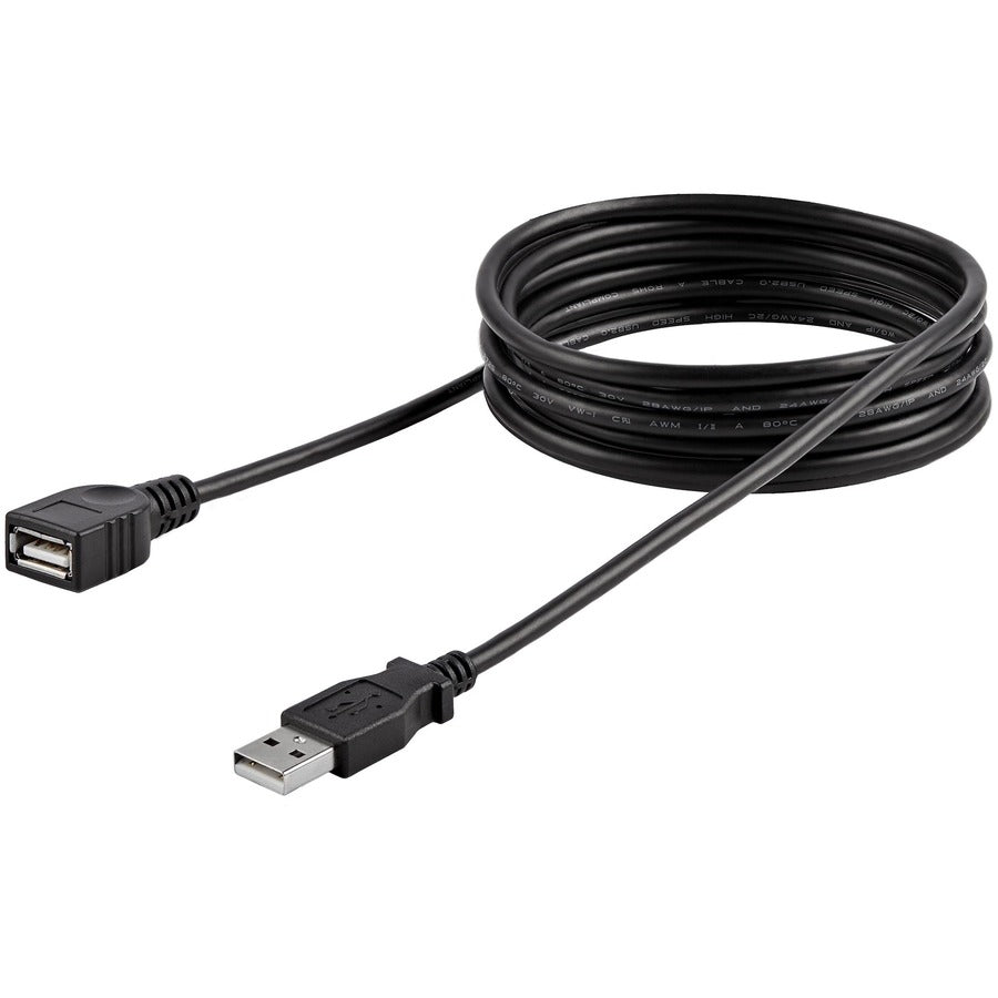 StarTech.com 6 ft Black USB 2.0 Extension Cable A to A - M/F — USBEXTAA6BK