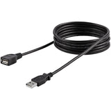 StarTech.com 6 ft Black USB 2.0 Extension Cable A to A - M/F — USBEXTAA6BK