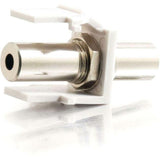 C2G Snap-In 3.5mm Stereo F/F Keystone Insert Module - White — 03819