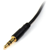StarTech.com 3 ft Slim 3.5mm Stereo Audio Cable - M/M — MU3MMS