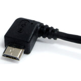 StarTech.com 3 ft Micro USB Cable - A to Left Angle Micro B — UUSBHAUB3LA