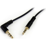 StarTech.com 6 ft Slim 3.5mm to Right Angle Stereo Audio Cable - M/M — MU6MMSRA