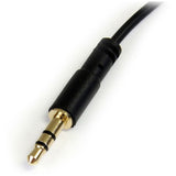 StarTech.com 6 ft Slim 3.5mm to Right Angle Stereo Audio Cable - M/M — MU6MMSRA