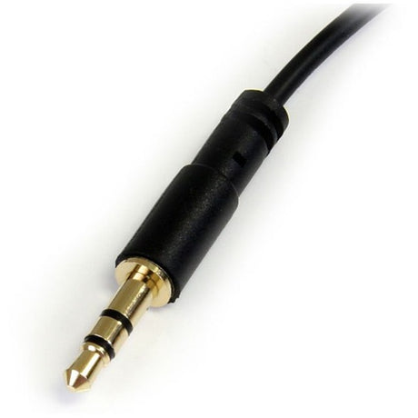 StarTech.com 6 ft Slim 3.5mm to Right Angle Stereo Audio Cable - M/M — MU6MMSRA