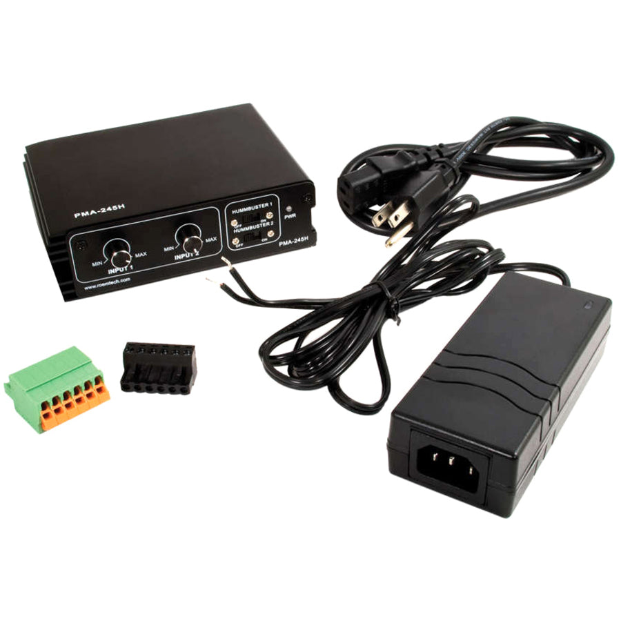 C2G Plenum-Rated 45 Watt Stereo Mixer/Amplifier — 40573