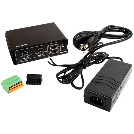 C2G Plenum-Rated 45 Watt Stereo Mixer/Amplifier — 40573