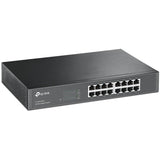 TP-LINK TL-SG1016D 10/100/1000Mbps 16-Port Gigabit 13-inch Rackmountable Switch, 32Gbps Capacity — TL-SG1016D