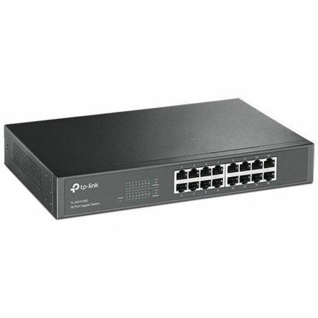 TP-LINK TL-SG1016D 10/100/1000Mbps 16-Port Gigabit 13-inch Rackmountable Switch, 32Gbps Capacity — TL-SG1016D