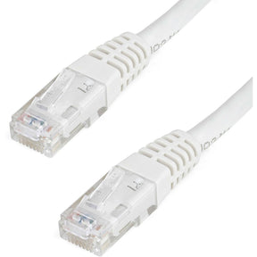 StarTech.com 1ft CAT6 Ethernet Cable - White Molded Gigabit - 100W PoE UTP 650MHz - Category 6 Patch Cord UL Certified Wiring/TIA — C6PATCH1WH