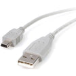 StarTech.com Mini USB 2.0 cable - 4 pin USB Type A (M) - 5 pin mini-USB Type B (M) - ( USB / Hi-Speed USB ) - 3 ft — USB2HABM3
