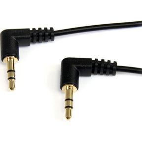 StarTech.com 6 ft Slim 3.5mm Right Angle Stereo Audio Cable - M/M — MU6MMS2RA