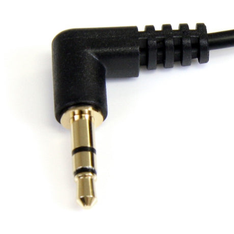 StarTech.com 6 ft Slim 3.5mm Right Angle Stereo Audio Cable - M/M — MU6MMS2RA