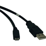 Eaton Tripp Lite Series USB 2.0 A to Micro-B Cable (M/M), 10 ft. (3.05 m) — U050-010