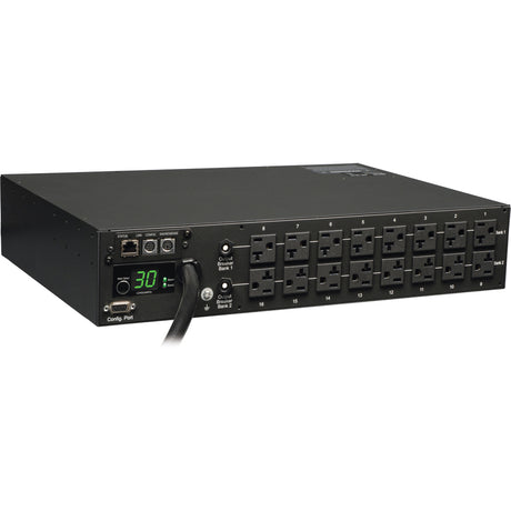 Tripp Lite by Eaton PDU 2.9kW Single-Phase Monitored PDU - 120V Outlets (16 5-15/20R) L5-30P 10 ft. (3.05 m) Cord 2U Rack-Mount TAA — PDUMNH30