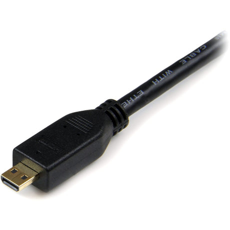 StarTech.com 3ft Micro HDMI to HDMI Cable with Ethernet, 4K High Speed Micro HDMI Type-D Device to HDMI Monitor Adapter/Converter Cord — HDMIADMM3