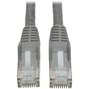 Eaton Tripp Lite Series Cat6 Gigabit Snagless Molded (UTP) Ethernet Cable (RJ45 M/M), PoE, Gray, 6 ft. (1.83 m) — N201-006-GY