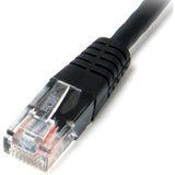 StarTech.com 15 ft Black Molded Cat5e UTP Patch Cable — M45PATCH15BK