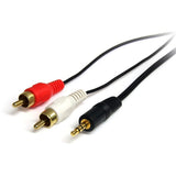 StarTech.com - Stereo Audio cable - RCA (M) - mini-phone stereo 3.5 mm (M) - 0.91 m — MU3MMRCA