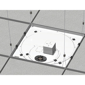 Chief Speed-Connect Suspended Ceiling Tile Replacement Kit - With Power Outlet Housing - White — CMS445N