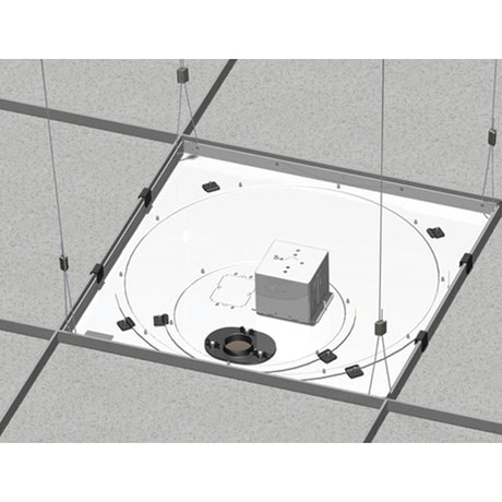 Chief Speed-Connect Suspended Ceiling Tile Replacement Kit - With Power Outlet Housing - White — CMS445N