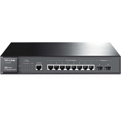 TP-LINK TL-SG3210 8-port Pure-Gigabit L2 Managed Switch, 8 10/100/1000Mbps ports, 2 Gigabit SFP slots — SG3210