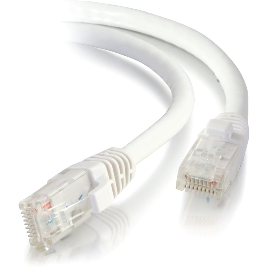 C2G 10ft Cat5e Ethernet Cable - Snagless Unshielded (UTP) - White — 25428