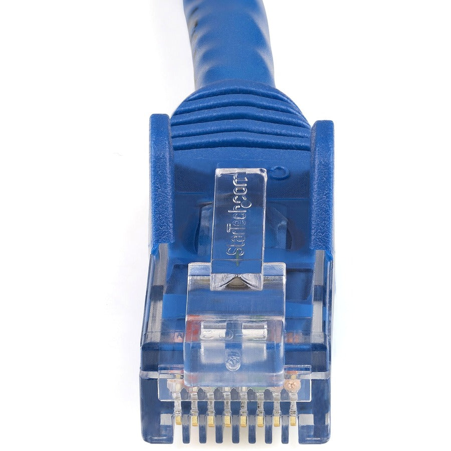 StarTech.com 6in CAT6 Ethernet Cable - Blue Snagless Gigabit - 100W PoE UTP 650MHz Category 6 Patch Cord UL Certified Wiring/TIA — N6PATCH6INBL