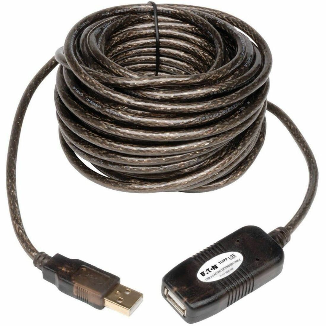 Eaton Tripp Lite Series USB 2.0 Active Extension Repeater Cable (A M/F), 16 ft. (4.88 m) — U026-016
