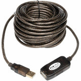 Eaton Tripp Lite Series USB 2.0 Active Extension Repeater Cable (A M/F), 16 ft. (4.88 m) — U026-016