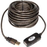 Eaton Tripp Lite Series USB 2.0 Active Extension Repeater Cable (A M/F), 16 ft. (4.88 m) — U026-016