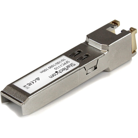 StarTech.com Cisco SFP-GE-T Compatible SFP Module - 1000BASE-T - 10/100/1000 Mbps SFP to RJ45 Cat6/Cat5e Transceiver - 100m — SFPC1110