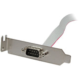 StarTech.com 1 Port 16in DB9 Serial Port Bracket to 10 Pin Header - Low Profile — PLATE9M16LP