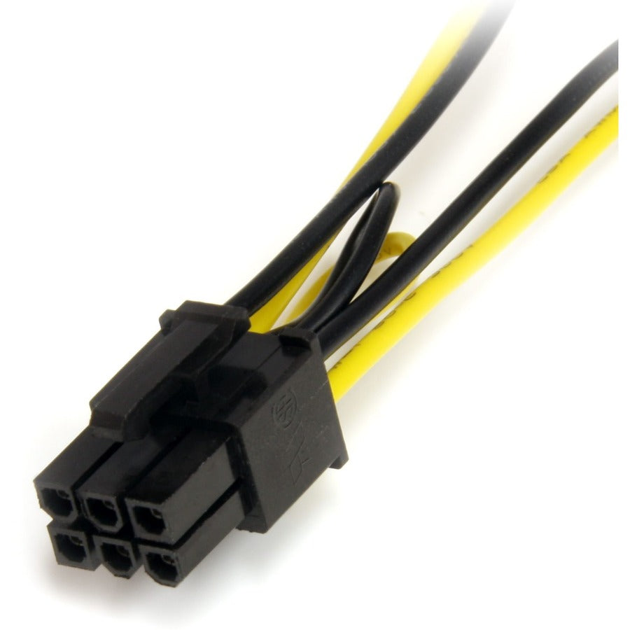 StarTech.com 6in SATA Power to 6 Pin PCI Express Video Card Power Cable Adapter — SATPCIEXADAP