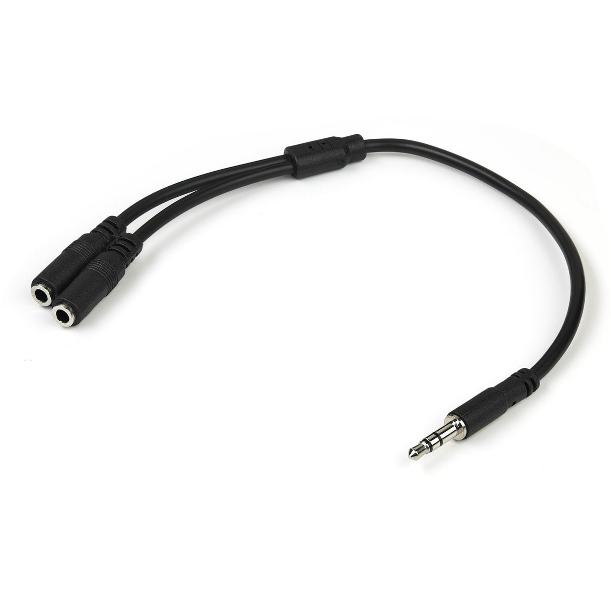 StarTech.com Slim Stereo Splitter Cable - 3.5mm Male to 2x 3.5mm Female — MUY1MFFS