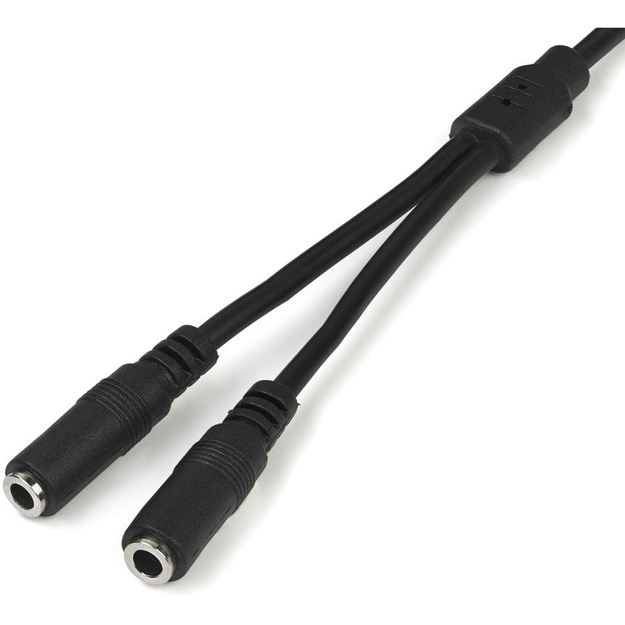 StarTech.com Slim Stereo Splitter Cable - 3.5mm Male to 2x 3.5mm Female — MUY1MFFS