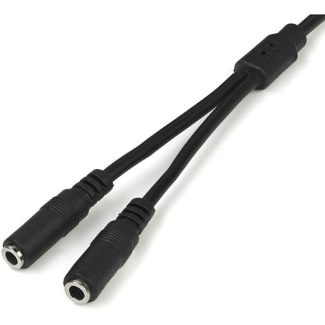 StarTech.com Slim Stereo Splitter Cable - 3.5mm Male to 2x 3.5mm Female — MUY1MFFS