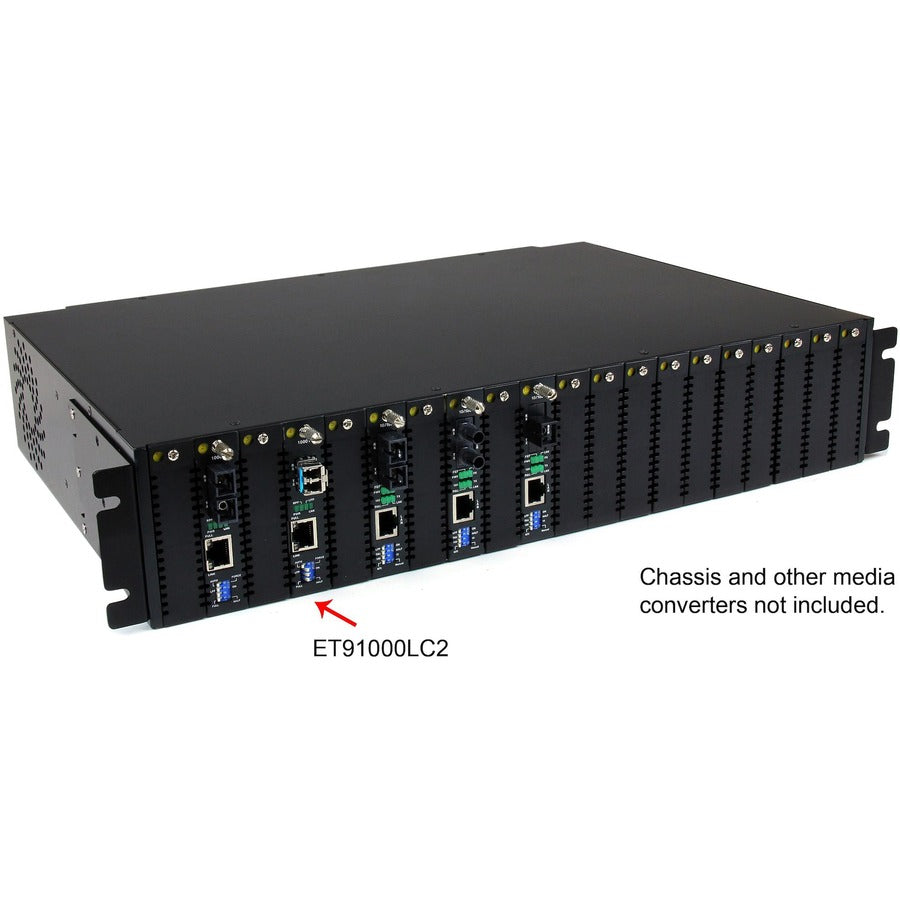 StarTech.com Fiber Media Converter Gigabit 1000Mbps MM Fibre LC 550m — ET91000LC2